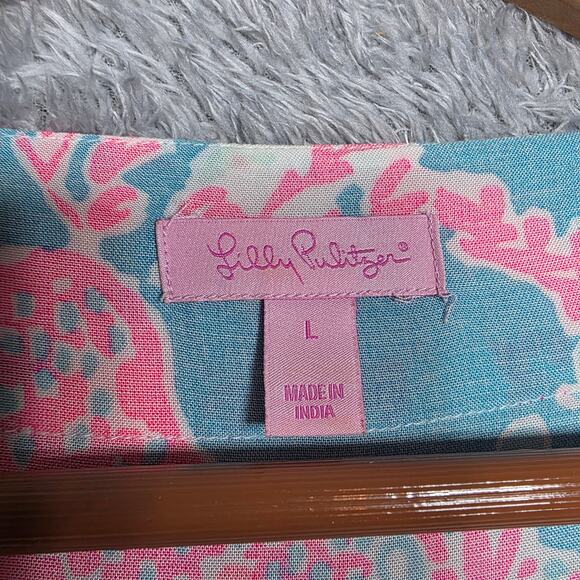 Rare Lilly Pulitzer Beaded Coleman Caftan Let's Cha Cha Size Large - Picture 3 of 10